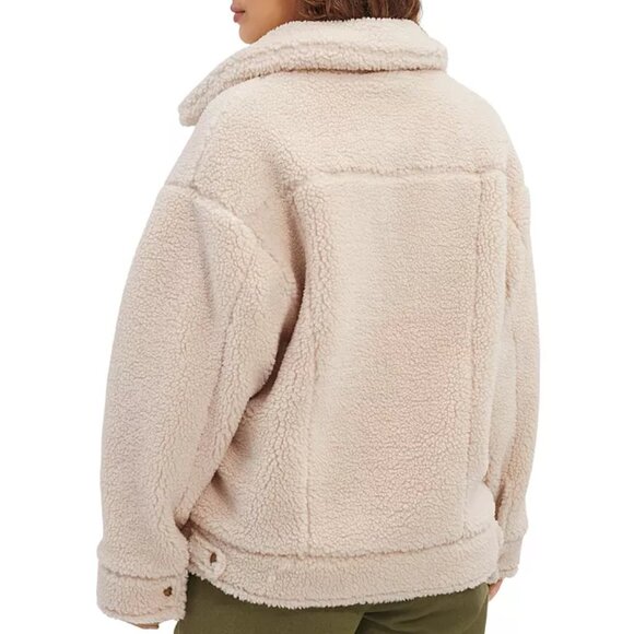 UGG Women's Frankie Sherpa Fleece Trucker Jacket - Picture 3 of 4